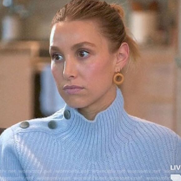 Veronica Beard Rama Blue Mock Neck Sweater Wool Cashmere Size Small - Picture 11 of 11